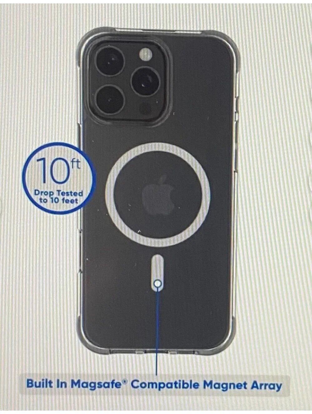 Onn Case for iPhone 16 Pro Max Clear